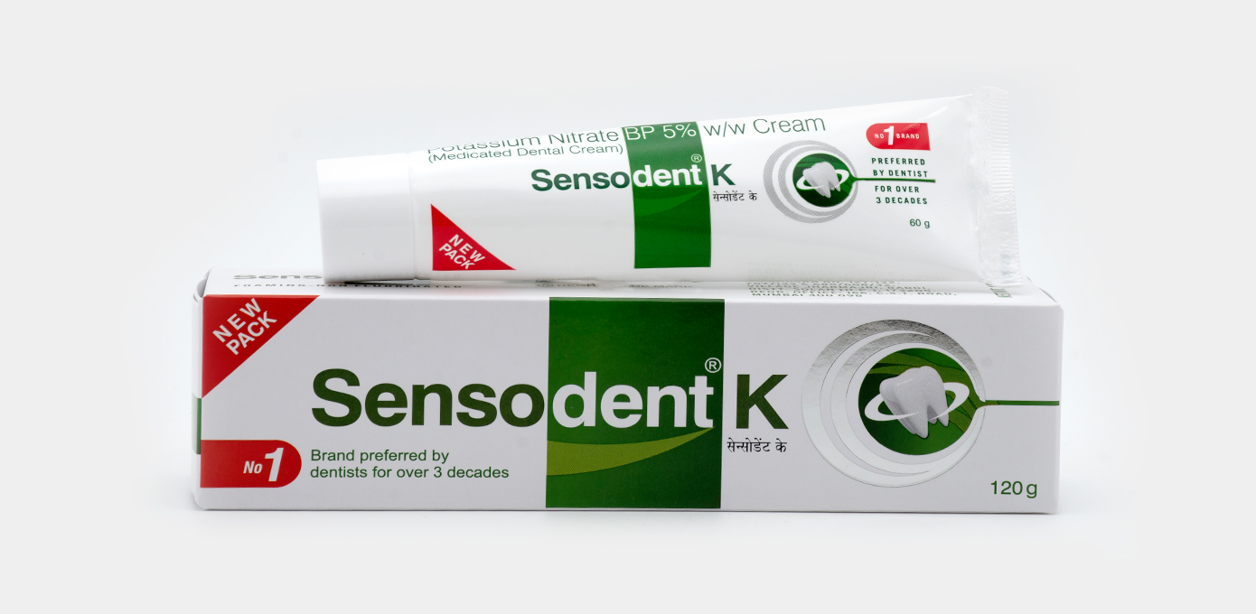 Sensodent K toothpaste - relief for sensitive teeth and enamel care