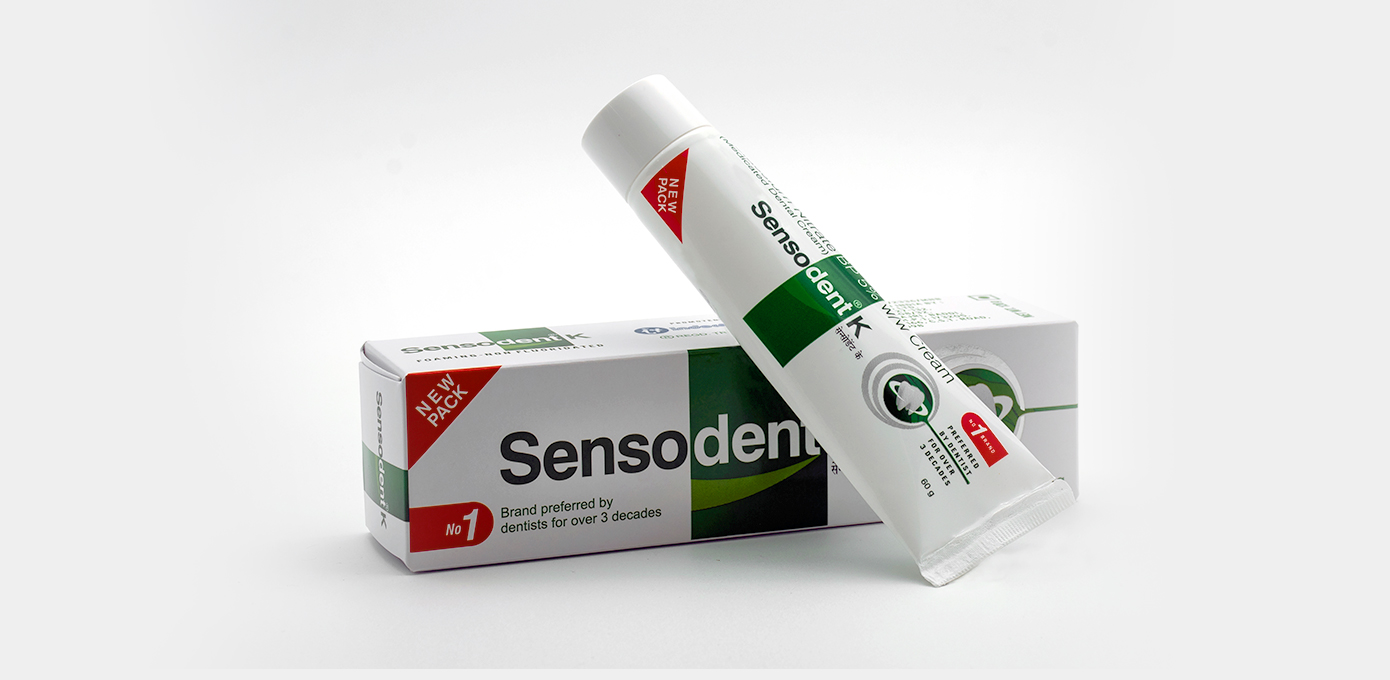 Sensodent K toothpaste for sensitive teeth