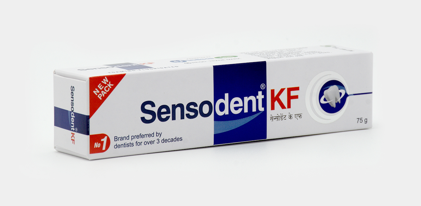 Sensodent K fluoride toothpaste for sensitive teeth